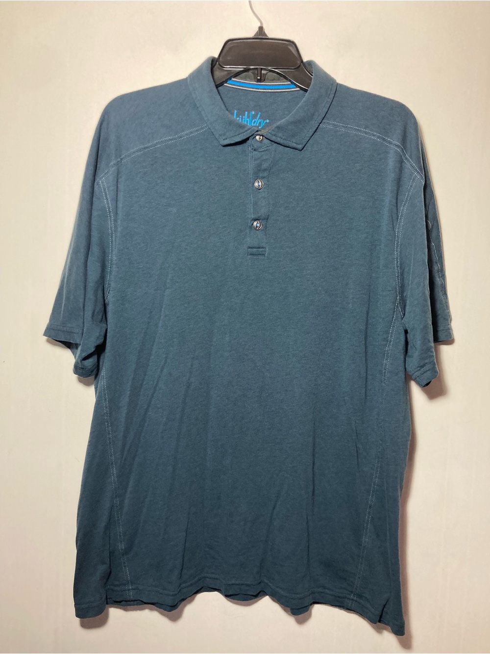 Kuhl Dry Short Sleeve Wicking Polo Shirt Organic Cotton Blend Size XLarge